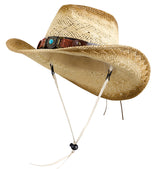 Kid's Costume Party Cowboy Straw Hat with Decorated Headband