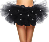 Women's Classic 5 Layered LED Light Up Neon Tulle Tutu Skirt