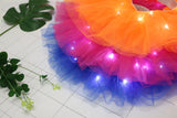 Women's Classic 5 Layered LED Light Up Neon Tulle Tutu Skirt