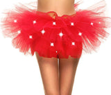 Women's Classic 5 Layered LED Light Up Neon Tulle Tutu Skirt