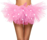Women's Classic 5 Layered LED Light Up Neon Tulle Tutu Skirt