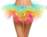 Women's Classic 5 Layered LED Light Up Neon Tulle Tutu Skirt