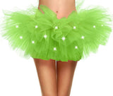 Women's Classic 5 Layered LED Light Up Neon Tulle Tutu Skirt