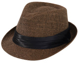 Men/Women Summer Short Brim Straw Fedora