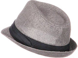 Men/Women Summer Short Brim Straw Fedora