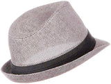 Men/Women Summer Short Brim Straw Fedora