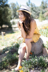 Men/Women Summer Short Brim Straw Fedora