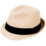 Men/Women Summer Short Brim Straw Fedora