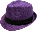 Men/Women Summer Short Brim Straw Fedora