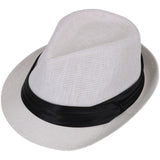 Men/Women Summer Short Brim Straw Fedora