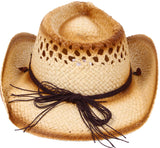 Kid's Costume Party Cowboy Straw Hat with Decorated Headband