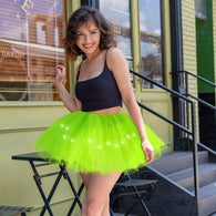 Women's Classic 5 Layered LED Light Up Neon Tulle Tutu Skirt