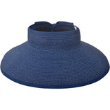 Women Roll Up Foldable Wide Brim Sun Visor Straw Hat