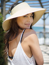 Women Roll Up Foldable Wide Brim Sun Visor Straw Hat