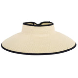 Women Roll Up Foldable Wide Brim Sun Visor Straw Hat