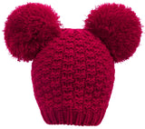 Women's Winter Cable Knit Pompom Ski Snowboard Beanie Hat