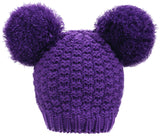 Women's Winter Cable Knit Pompom Ski Snowboard Beanie Hat