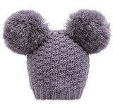 Women's Winter Cable Knit Pompom Ski Snowboard Beanie Hat