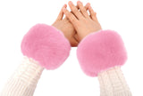 Women's Winter Faux Fur Short Wrist Cuff Warmers