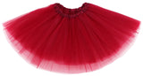 Womens Adult Elastic Tulle Runners Tutu Skirt