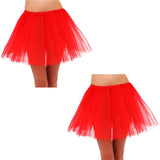 Womens Adult Elastic Tulle Runners Tutu Skirt