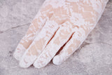 Floral Lacey Short Gloves