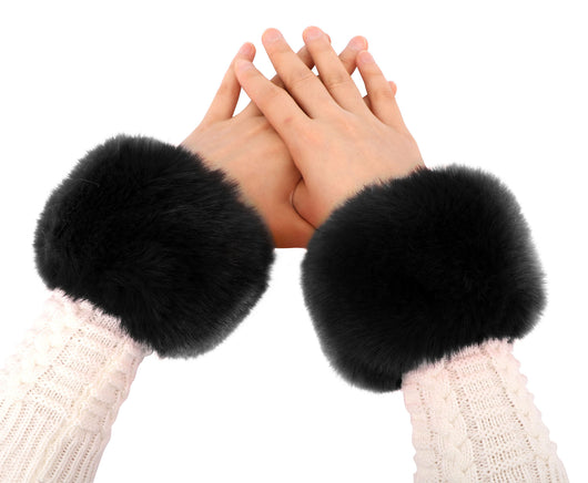Women's Winter Faux Fur Short Wrist Cuff Warmers