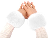 Women's Winter Faux Fur Short Wrist Cuff Warmers