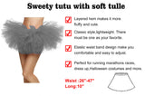 Simplicity Women's Classic 5 Layered Tulle Tutu Skirt