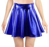 Simplicity Women's Metallic Ballet Dance Flared Skater Skirt Fancy Dress