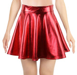 Simplicity Women's Metallic Ballet Dance Flared Skater Skirt Fancy Dress