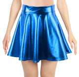 Simplicity Women's Metallic Ballet Dance Flared Skater Skirt Fancy Dress