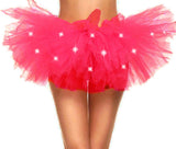 Women's Classic 5 Layered LED Light Up Neon Tulle Tutu Skirt