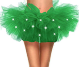 Women's Classic 5 Layered LED Light Up Neon Tulle Tutu Skirt