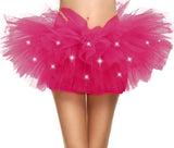 Women's Classic 5 Layered LED Light Up Neon Tulle Tutu Skirt
