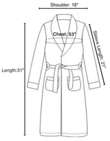 Unisex Luxurious Plush Kimono Bathrobe with Side Pockets