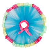 Girls Rainbow Tutu Skirt w/ Unicorn Headband & Hair Bow