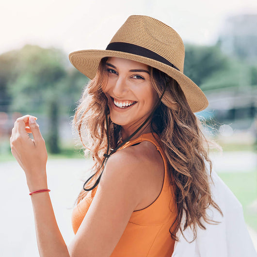 Summer Panama Hat Men Women Straw Fedora Beach Travel Wide Brim Sun Ca –  Simplicity
