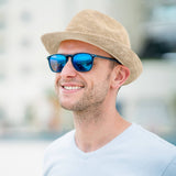 Unisex Lightweight Packable Foldable Straw Fedora Hat Beach Sun Hat