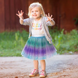 Baby Girl's Rainbow Tutu Skirt 4-Layer Tulle Princess Ballet Dress