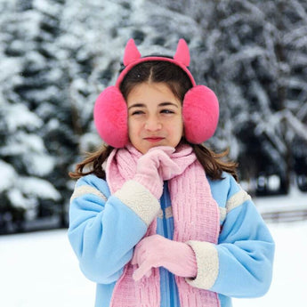 Kid's Soft Plush Foldable Ear Warmers Winter Ear Muffs