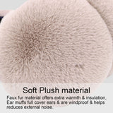 Women's Fur Fleece Winter Earmuffs Ear Warmers Fleece Bow