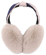 Women's Fur Fleece Winter Earmuffs Ear Warmers Fleece Bow