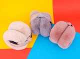 Women's Fur Fleece Winter Earmuffs Ear Warmers Fleece Bow
