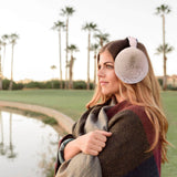 Women's Fur Fleece Winter Earmuffs Ear Warmers Fleece Bow
