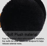 Women's Fur Fleece Winter Earmuffs Ear Warmers Fleece Bow