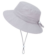 Baby UPF 50+ Adjustable Drawstring Wide Brim Bucket Sun Hat