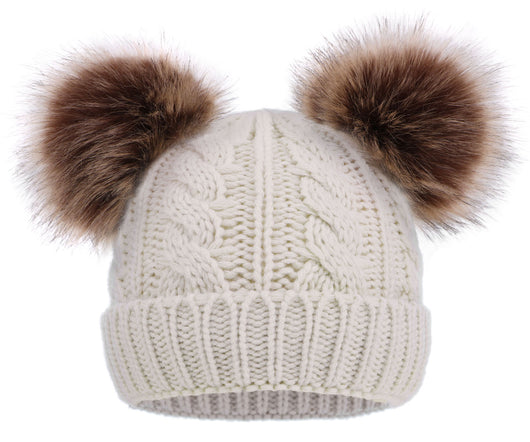 Kids Knit Beanie Hat Pom Pom Toddler Winter Hat – Simplicity