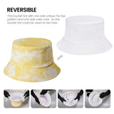 Tie Dye Bucket Hat for Women&Man Reversible Outdoor Beach Sun Hat