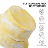 Tie Dye Bucket Hat for Women&Man Reversible Outdoor Beach Sun Hat